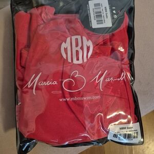 MBM Swim Red One Piece Swimsuit